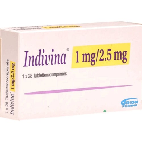Найнижча ціна Індивина (Indivina) 1 мг + 2,5 мг (28 табл) Купити .